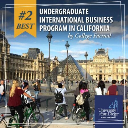 USD International Business Program Ranks #2 in California and #8 in the United States – University of San Diego