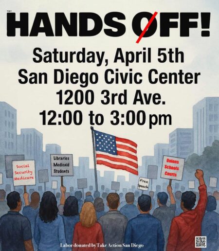 Nationwide ‘Hands Off’ protests include several in San Diego County – KPBS Public Media