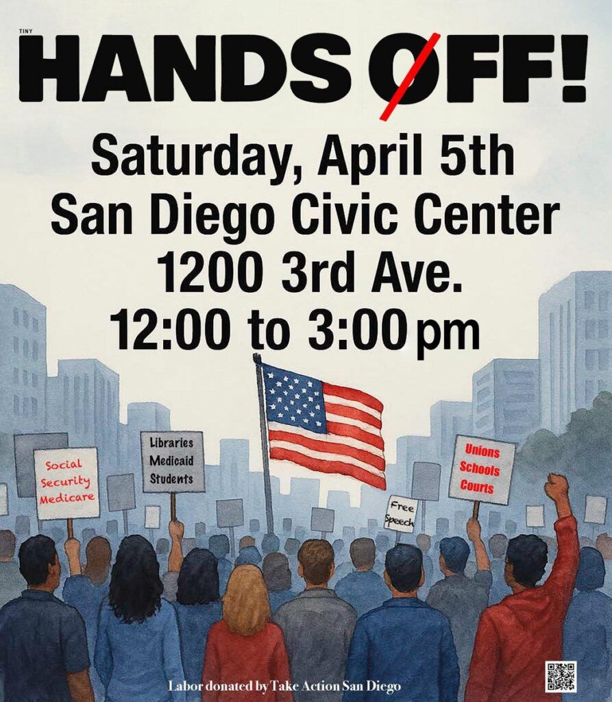 Nationwide ‘Hands Off’ protests include several in San Diego County – KPBS Public Media