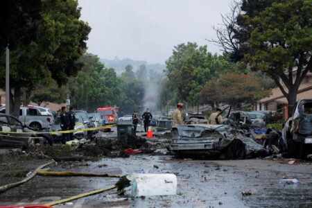 ‘Jet fuel all over’: At least 2 dead after small plane crashed into San Diego neighborhood – USA Today