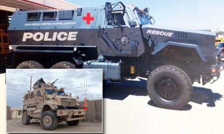 San Diego School District’s New 18-Ton Armored Vehicle Creates Stir : The Two-Way – NPR