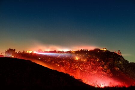 Large brush fire in northern San Diego County nearly 100% contained – Yahoo
