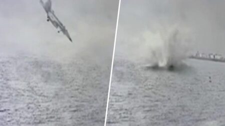 2 pilots in ‘good condition’ after military plane crash near San Diego: See crash footage – USA Today