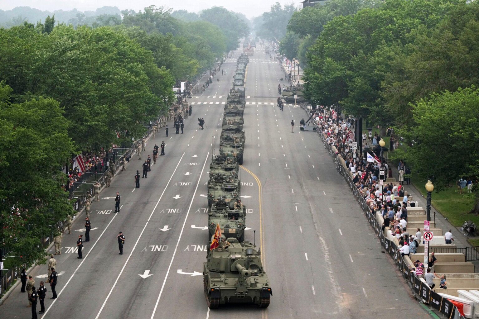 Military parade rolls through DC as ‘No Kings’ protesters across US decry Trump – fox5sandiego.com
