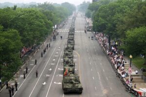 Military parade rolls through DC as ‘No Kings’ protesters across US decry Trump – fox5sandiego.com