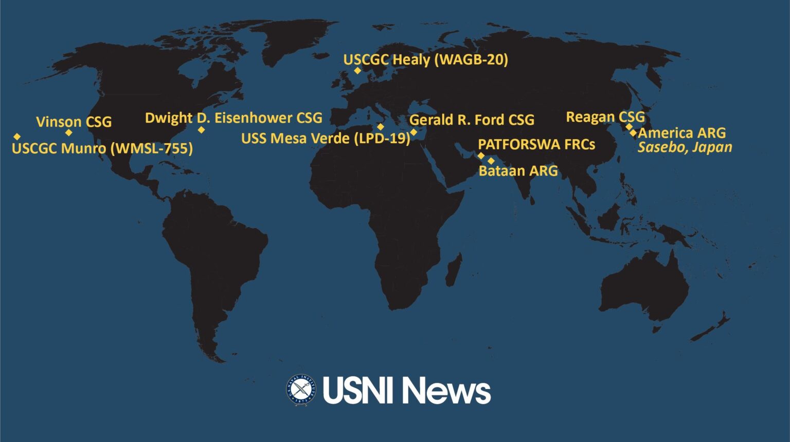 USNI News Fleet and Marine Tracker: August 11, 2025 – USNI News