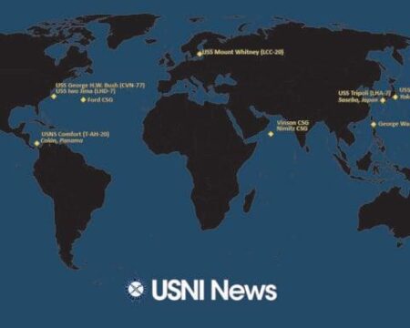 USNI News Fleet and Marine Tracker: August 18, 2025 – USNI News