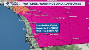 Summer inching closer as a heat advisory is issued for San Diego County – NBC 7 San Diego