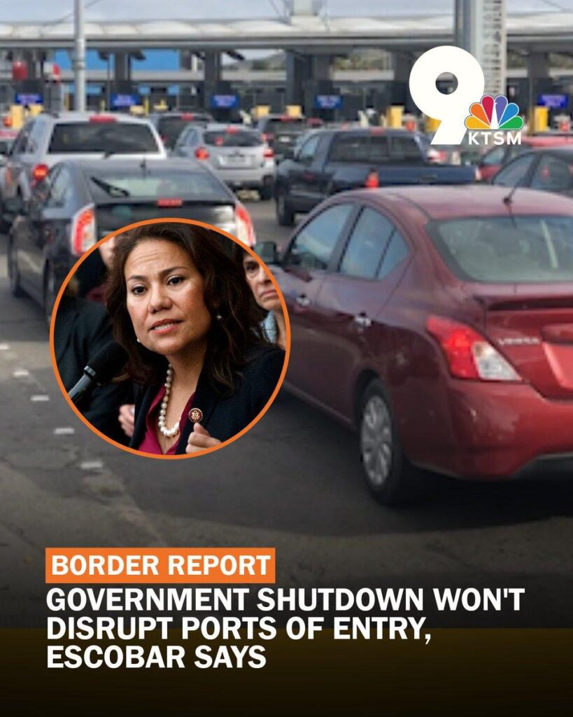Government shutdown won’t disrupt ports of entry, congresswoman says – fox5sandiego.com
